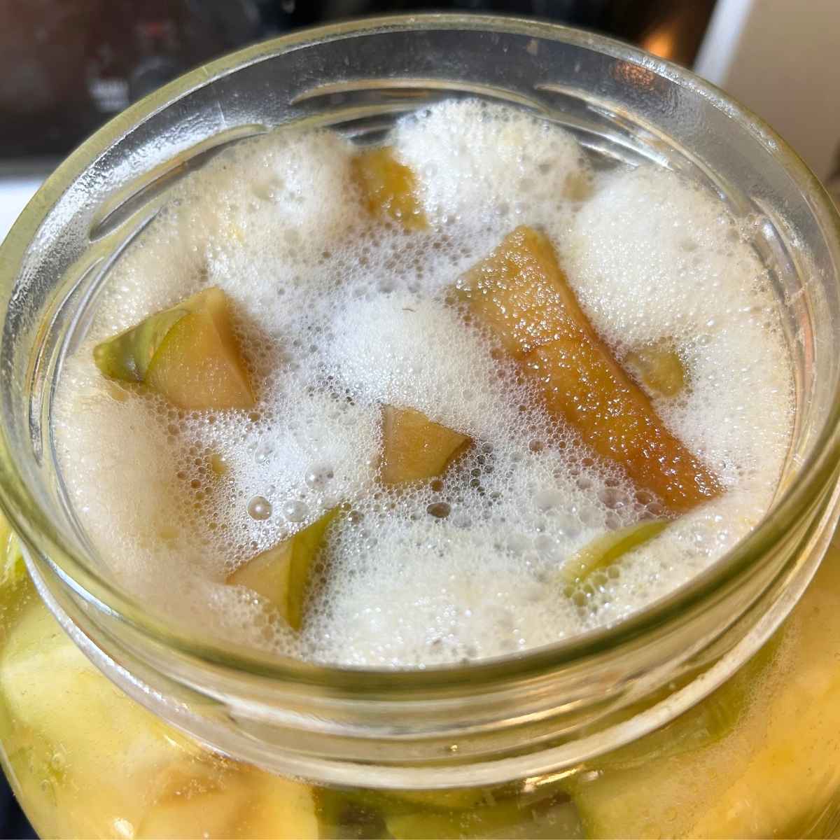 Make Easy Apple Scrap Vinegar from Kitchen Waste